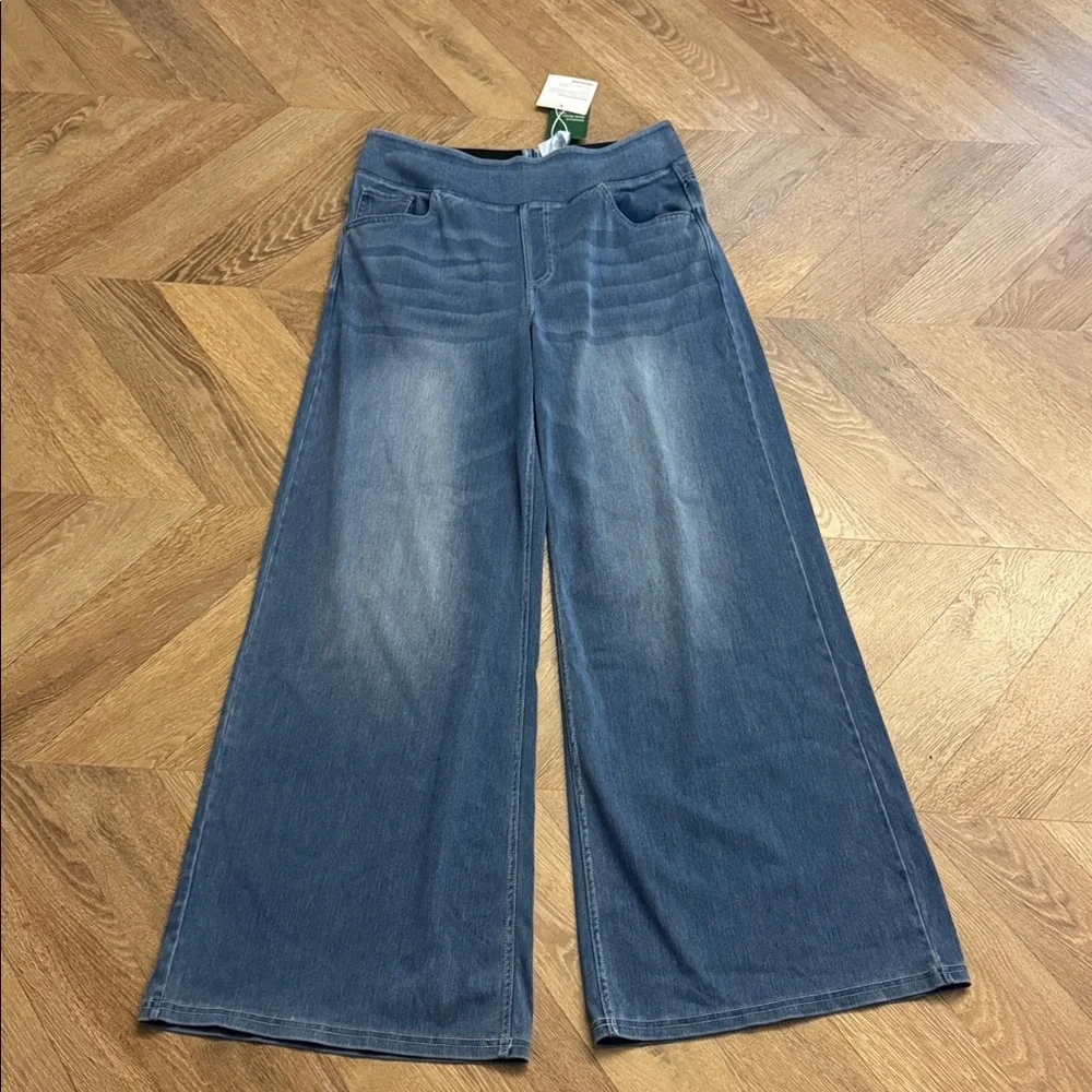 Halara Flex™ High Waisted Tummy Control Wide Leg Casual Jeans with Pockets - Picture 5 of 11